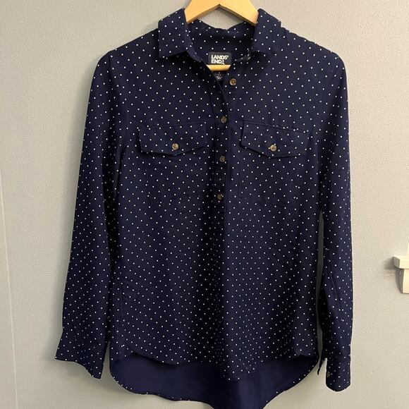 Lands’ End Popover Top - Picture 1 of 3